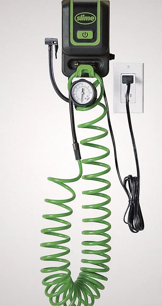 Garage Air Inflation Station Electric Tire Inflator Pump Wall Mount Car Toys