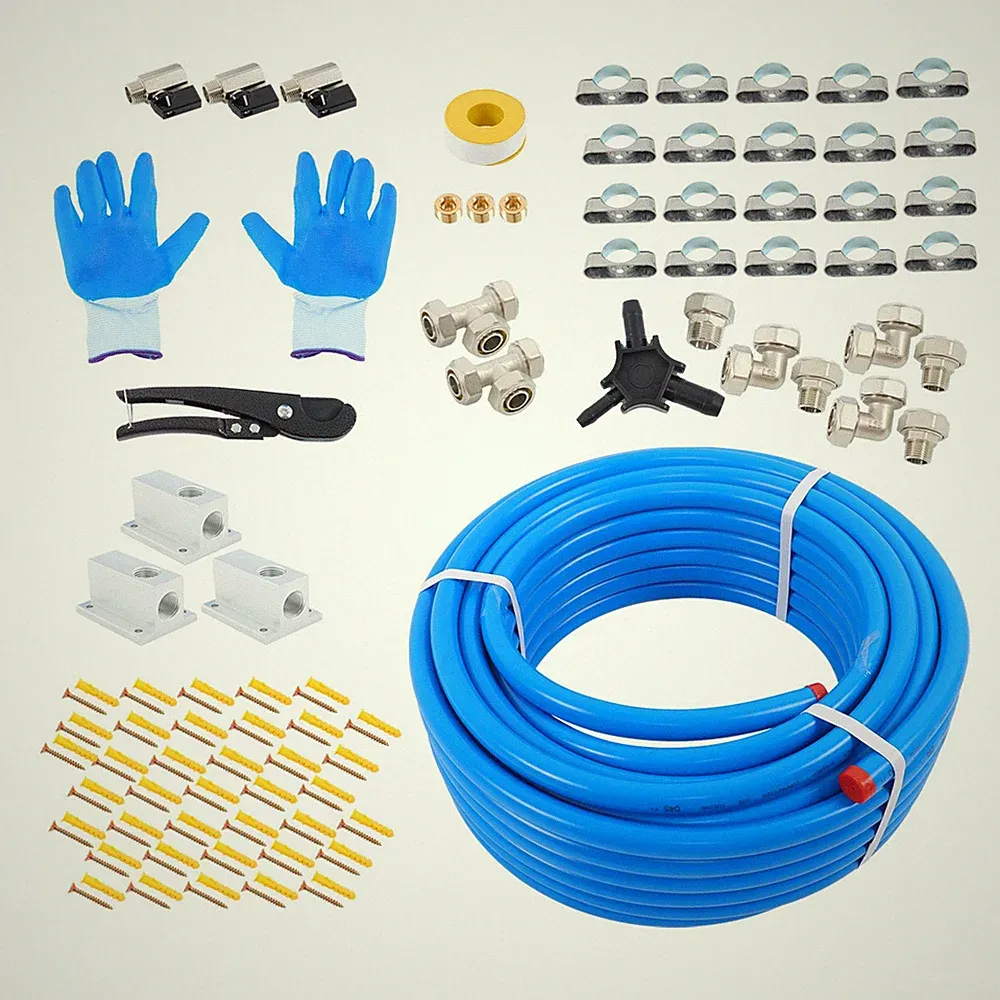 LABLT Compressed Air Line Kit 3/4" × 100ft Shop/Garage Aluminum Air Compressor