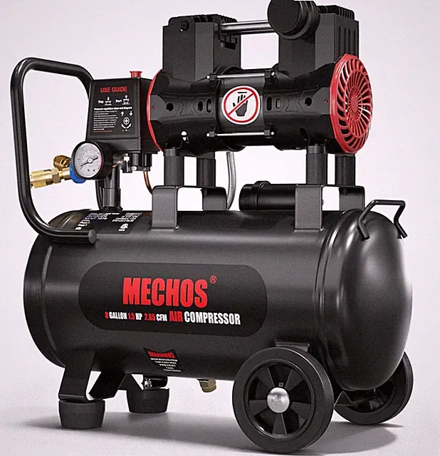 Portable Air Compressor with 8 Gallon Steel Tank, 1.5 HP 2.85 CFM @ 90 PSI, 116
