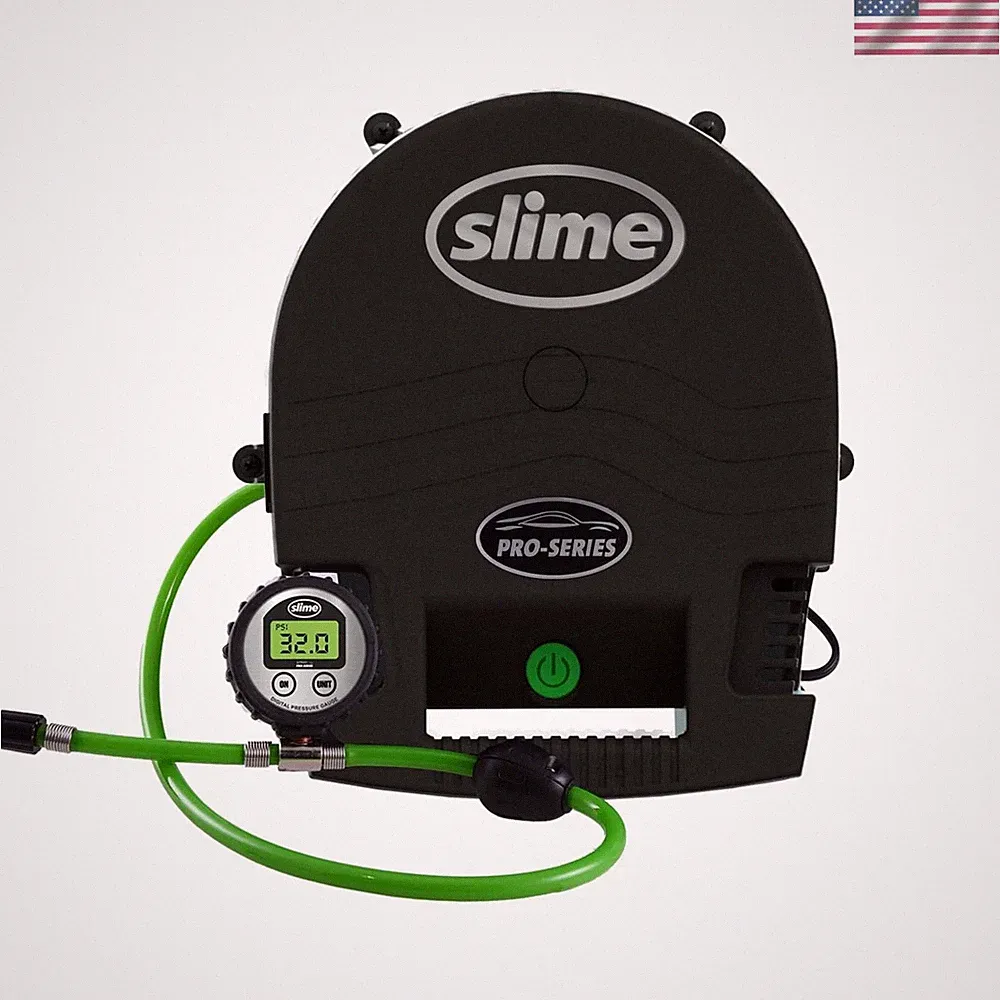 Pro-Series Wall Mounted Garage Inflator with 25ft Hose - Inflates in 4 Minutes
