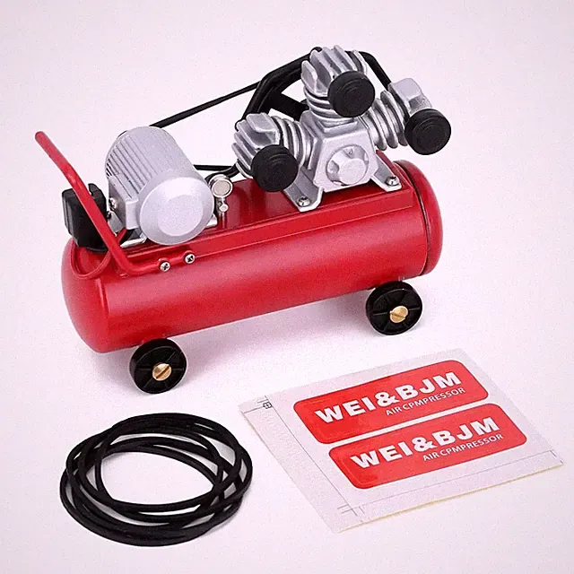 RC 1/10 Scale METAL AIR COMPRESSOR Scale Garage -RED