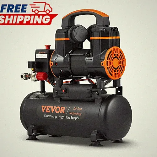 SucceBuy 900W Silent Air Compressor 8L Oil-Free Portable Tire Inflator